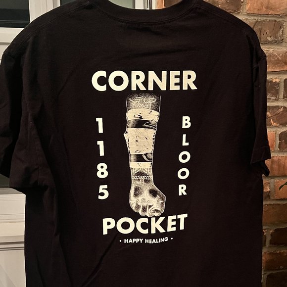 Corner Pocket Tattoo Tee Black Size Large Used - Picture 2 of 3